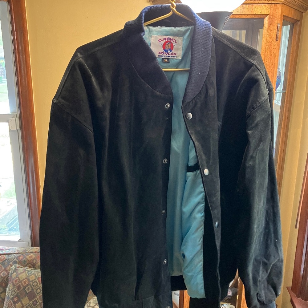 Men’s Suede Leather Jacket courtesy of Joe Camel